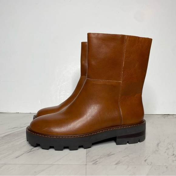 Vince Camuto Telvanni Brown Leather Lug Sole Boot 6 1/2 M - Picture 15 of 15